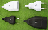 Eurostecker u Eurokupplung schwarz / weiß