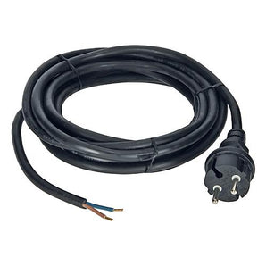 Anschlußkabel Gummikabel H07RN-F 2x1,5 mit Stecker 3 m o. 5 m