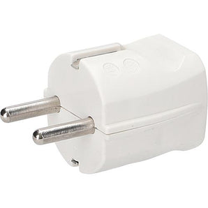 Schukostecker Stecker Schuko weiß braun, schwarz, gold reinweiß Standardstecker