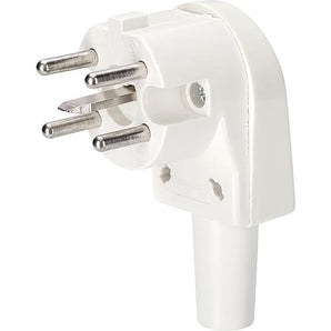 Perilex Winkelstecker 16 A weiß, Starkstrom, Kraftstrom