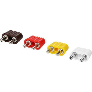 Anschlußstecker, Stecker 5 Stück, farbig sortiert