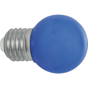 LED Glühlampe Tropfen E27 1 W, 4er Set je 1x rot, gelb, grün, blau, farbige Glühbirne