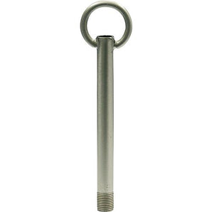Aufhängerröhrchen mit Ring M 10x1, messing, chrom, altmessing
