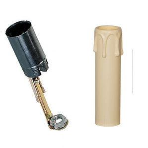 Fassung mit Hülse beige