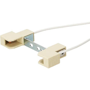Hochvolt HV Fassung R7s, Abstand 74,9 mm, Halogen Fassungspaar mit Bügel